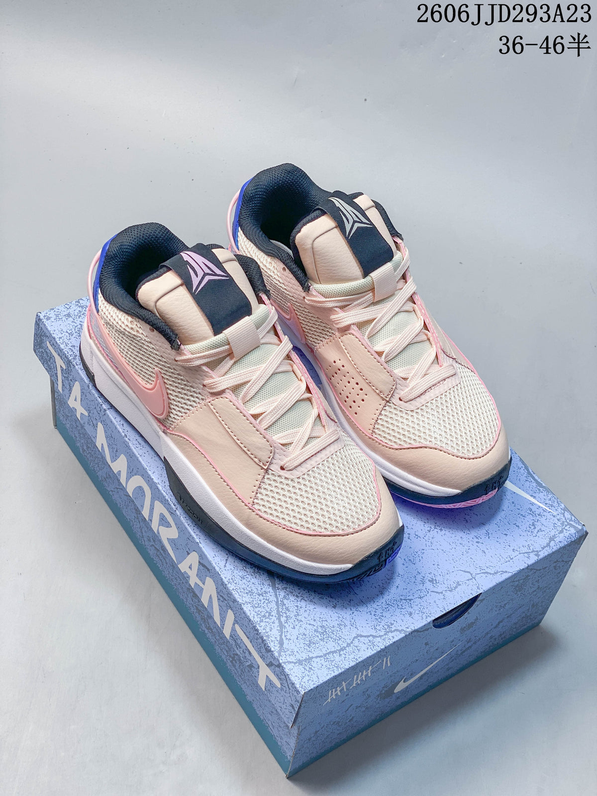 Nike Ja 1 EP Basketball Shoes, Pink and Blue, DR8786