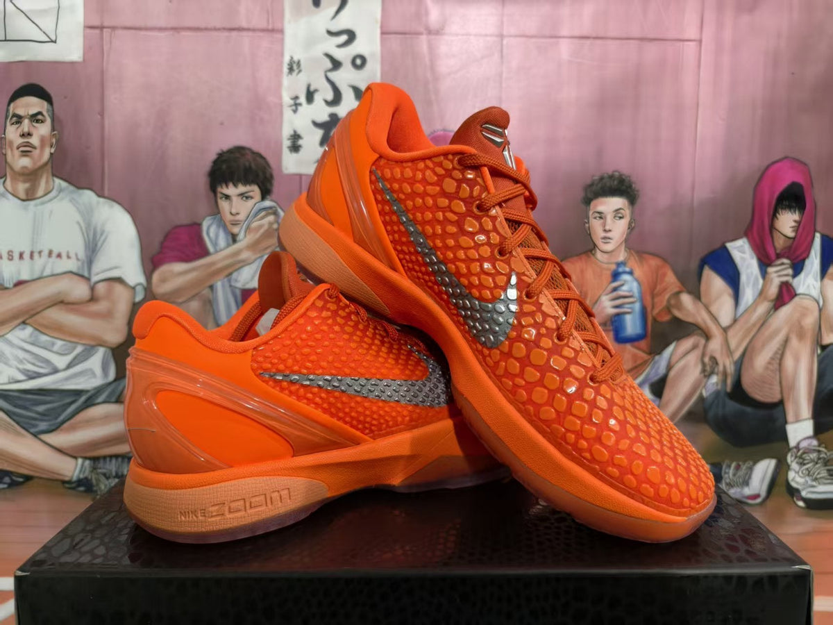 Nike Kobe 6 Orange Basketball Shoes