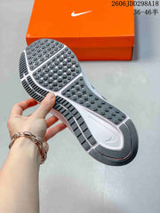 Nike Air Zoom Running Shoes, Gray and White