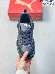 PUMA 180 Black and White Platform Sneakers