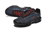 Nike Air Max Plus Black Graphic Sneakers Red Accents