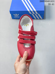 Adidas Samba Vegan OG Red Low-Top Strap Sneakers