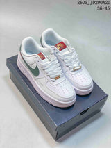 Nike Women's Air Force 1 Shadow White and Sage Green Sneakers