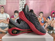 Year of the Snake Black and Red Basketball Sneakers