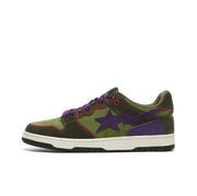 BAPE SK8 Sta Sneakers Green and Purple