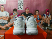 Nike White and Grey Basketball Sneakers
