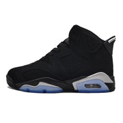 Jordan 6 Black and Silver High-Top Sneakers