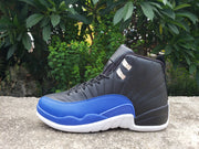 Air Jordan 12 Black and Blue High-Top Sneakers