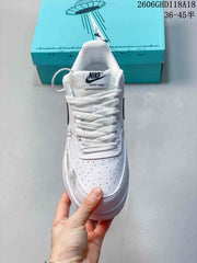 Nike Court Vision Low DIY Custom White Sneakers
