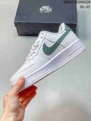 Nike Women's Air Force 1 Shadow White and Sage Green Sneakers