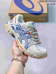 ASICS Gel-Kahana 8 Trail Sneakers, White and Blue