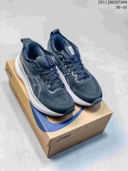 ASICS Running Shoes in Dark Gray and White