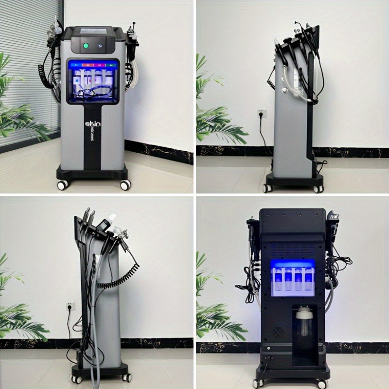 Refreshing Summer Skin Care-Beauty Instrument Hydrographic Instrument 11 in 1\u002F10 in 1, Spray Scrub, Moisturising Toning, Exfoliation, Matching Advanced Mask, Suitable for Beauty Salon\u002FHome\u002FUnit, Preferred Gift