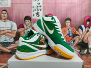 Nike Green White Yellow Basketball Shoes