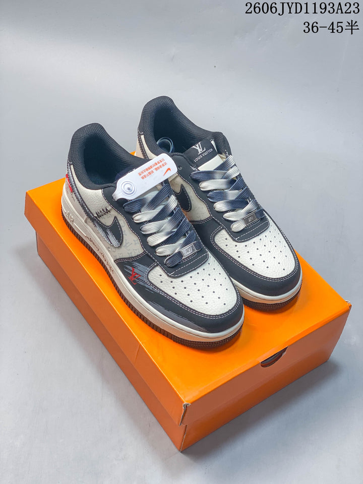 Nike Air Force 1 Low Louis Vuitton-Style Custom Sneakers