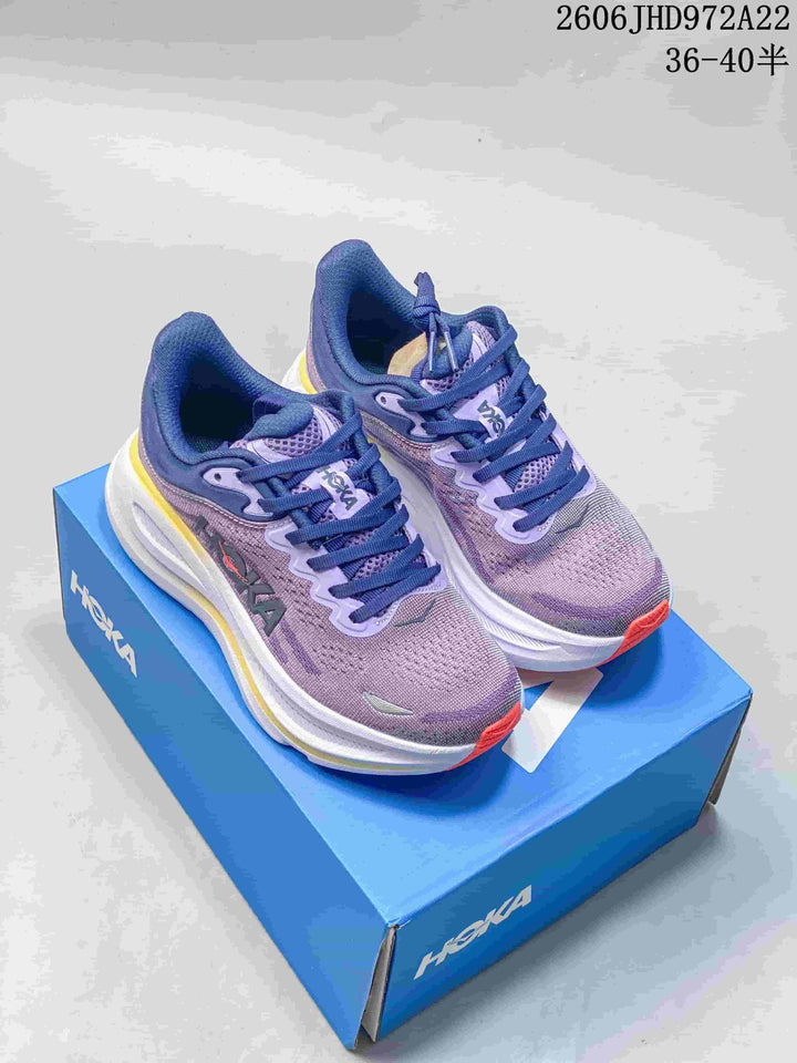 HOKA Bondi 9 Running Shoes, Lavender and Blue, 1162012