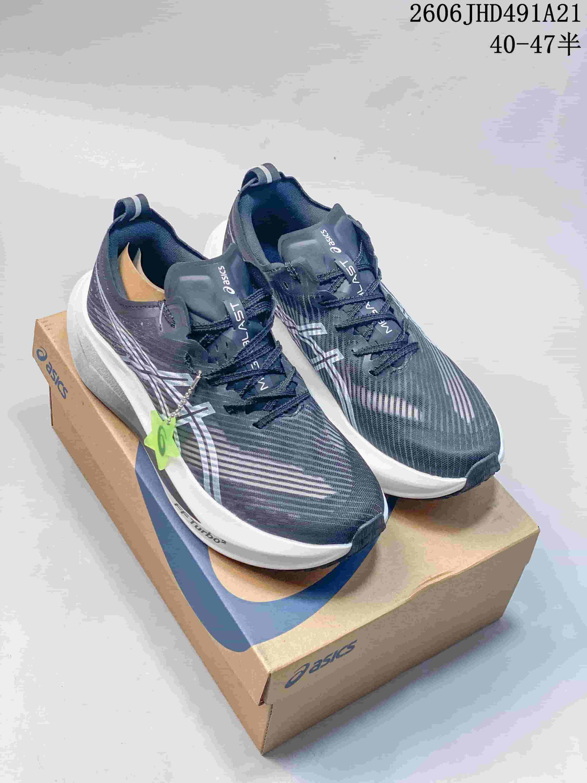 ASICS Megablast Running Shoes – Charcoal and White