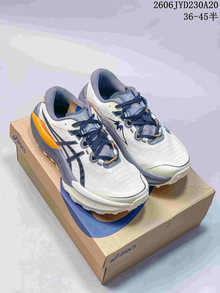 ASICS GEL-TRABUCO MAX 5 Trail Running Shoes White Gray