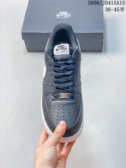 Nike Air Force 1 ’07 Low Sneakers, Gray and White