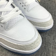 Jordan 3 White Cat Sneakers with Icy Blue Outsole