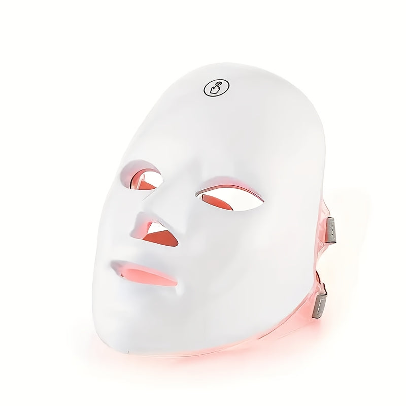 7-color Rechargeable LED Face Mask for Light Beige Care And Facial Skincare, Perfect for Mother's Day, Thanksgiving, Gifts, Girlfriends, Best Friends, And Mothers