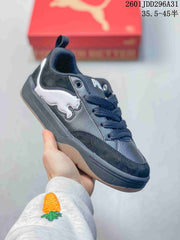 PUMA 180 Black and White Platform Sneakers