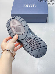Dior B30 Countdown Low-Top Sneakers in Charcoal Gray