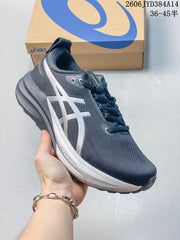 ASICS GEL-KAYANO 33 Road Running Shoes, Navy and Silver