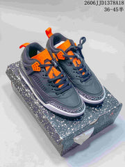 Jordan Spizike Low Sneakers in Black and Orange