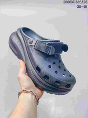 Crocs Puffed Clog Sandals with Adjustable Heel Strap