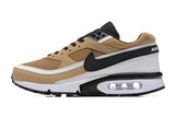 Nike Air Cushion Sneakers in Tan, Black and White