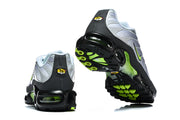 Nike Air Max Plus Sneakers in Grey and Volt