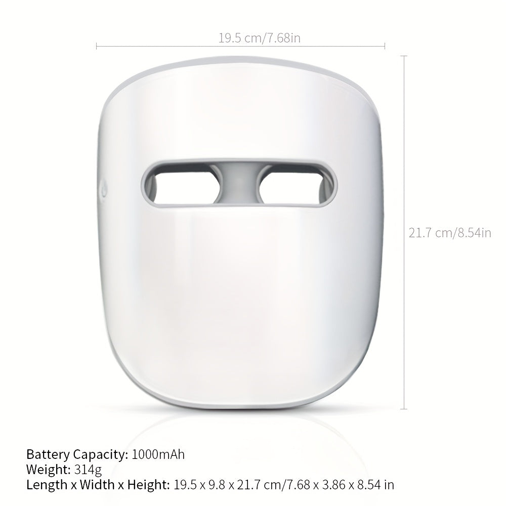 Cloud-SSS RB-081 | -Grade 8-Color LED Light Mask - Wireless, Comfortable, And Designed for Daily Home Skincare - Red & Infrared (630nm\u002F820nm) for Skin, Reduction, And Light Beige