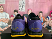 Nike Lakers Basketball Sneakers Purple Black Yellow