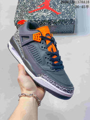 Jordan Spizike Low Sneakers in Black and Orange