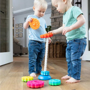 Spin & Stack Rainbow Tower Toy