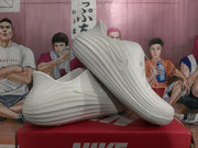 Nike White Perforated Slip-On Clogs