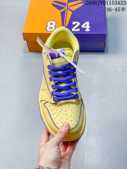 Nike Kobe 1 Low Yellow and Purple Sneakers JVD1153A23