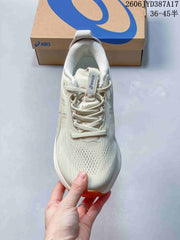 ASICS Gel-Kayano 33 Road Running Shoes, White and Orange