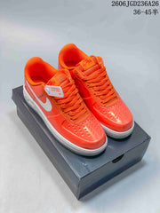 Nike Air Force 1 '07 Low Sneakers in Orange and Mint