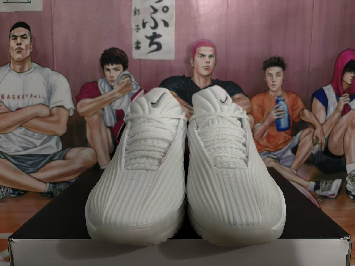 Nike ZoomX Basketball Sneakers Silver and White