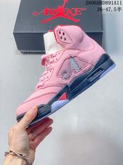 Awake NY x Air Jordan 5 Arctic Pink Mid Sneakers