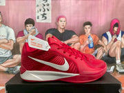 Nike Red and White Basketball Sneakers