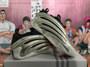 Silver Gray Low-Top Sneakers