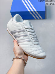 adidas Originals Taekwondo Sneakers, White and Silver
