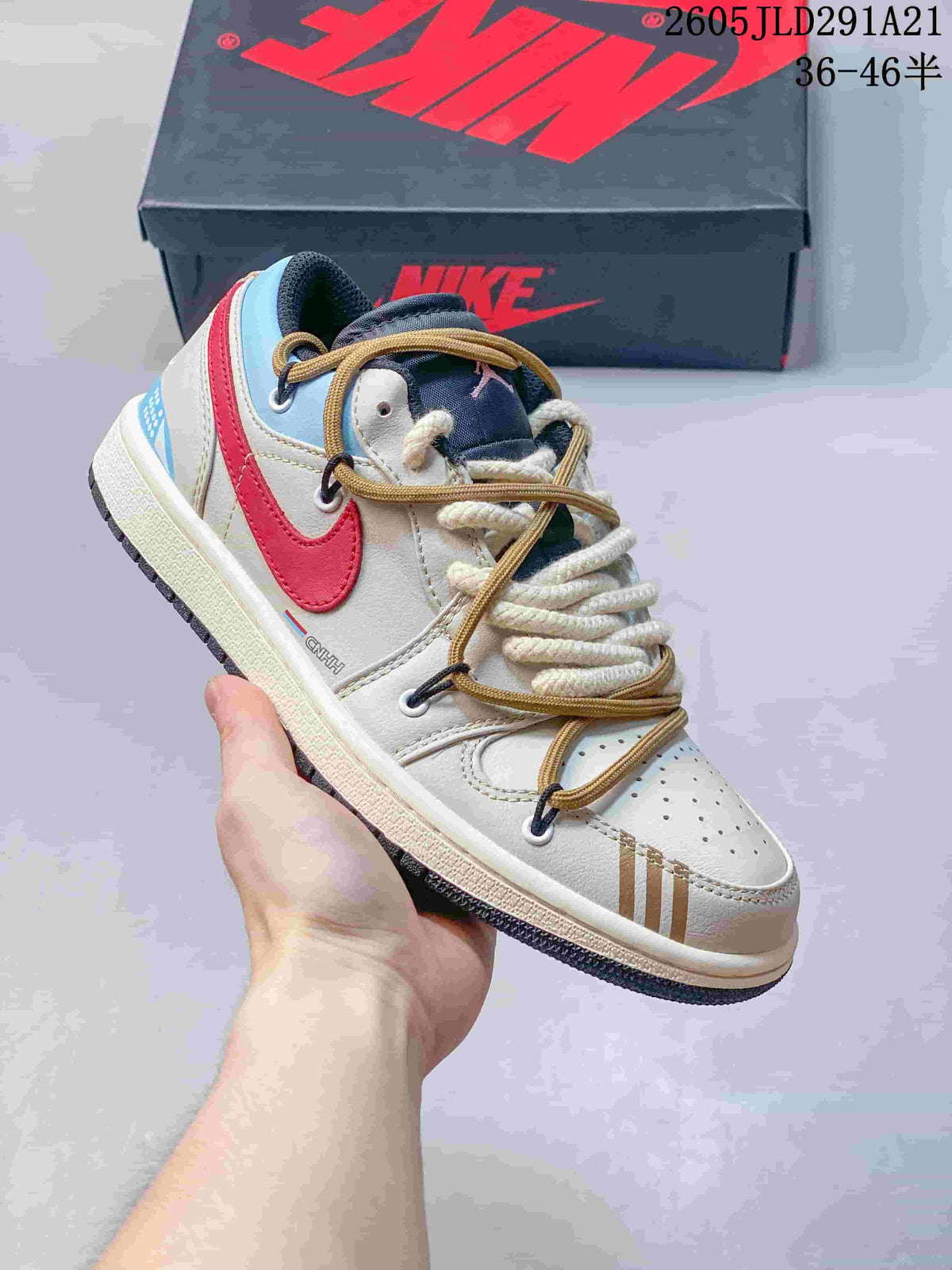 Jordan Air Jordan 1 Low Custom Graphic Sneakers