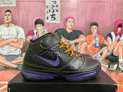 Nike Dark Knight Basketball Sneakers Black Purple Yellow