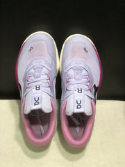 On THE ROGER Pro 3 Clay Tennis Shoes, Lilac and Pink
