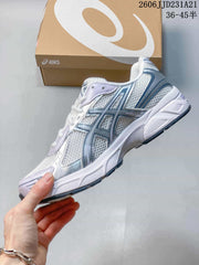 ASICS GEL-1130 Sneakers in White, Silver and Lavender