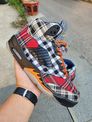 Air Jordan 5 Plaid High-Top Sneakers